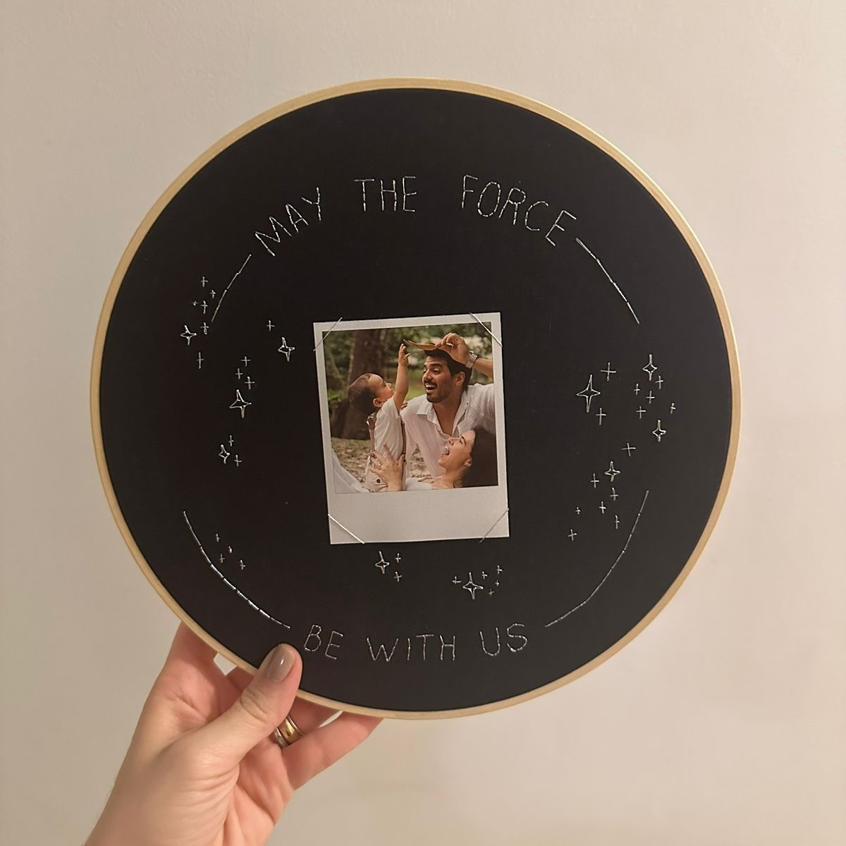 Bastidor personalizado com tema favorito da família